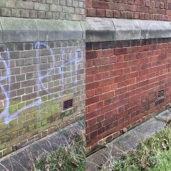 Graffiti removal birmingham before and after on brick
