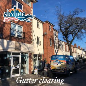 Gutter cleaning in Cheltenham up to 3 stories high gutter cleaning using the gutter sucker (1)