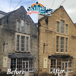 exterior building cleaning in Nailsworth, Gloucestershire. Roof, render and exterioir cleaning in the Cotswolds
