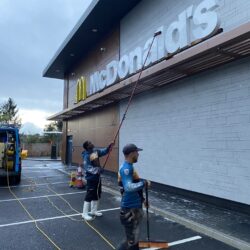 Mcdonalds Fishponds Road Bristol, England BS16 3AF Pressure washing cleadding